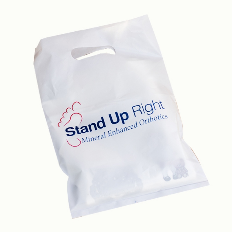 Gestanst handvat Winkelen Verpakking hdpe witte plastic zakken